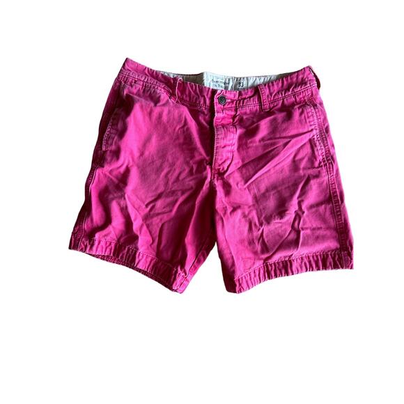 Abercrombie and Fitch New York Pink Heavy Cotton 32W Shorts - Picture 1 of 7